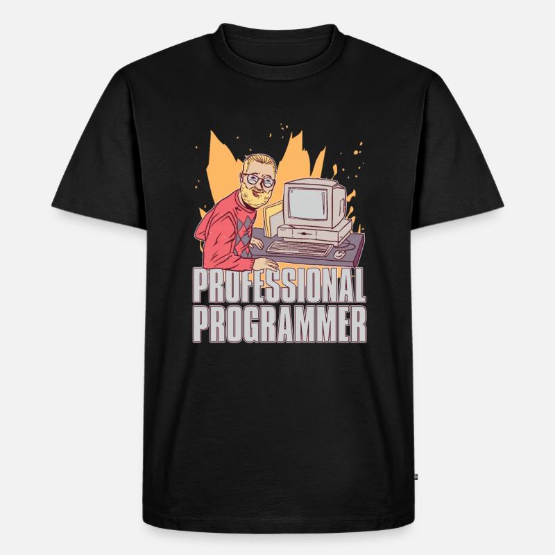 Programmierer Coder Software Entwickler - Männer Premium Bio T-Shirt - Schwarz