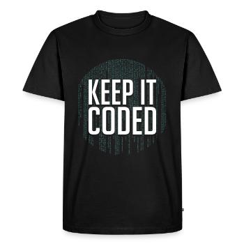Programmer Coder Software Developer - Men's Premium Organic T-Shirt - black - Front - Nico (187cm)
