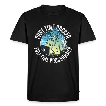 Programmer Coder Software Developer - Men's Premium Organic T-Shirt - black - Front - Nico (187cm)