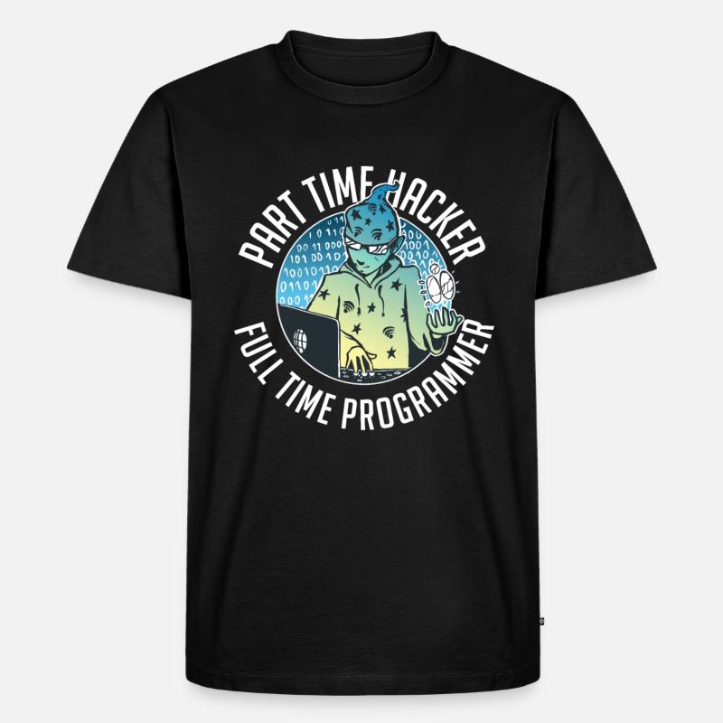 Programmer Coder Software Developer - Men's Premium Organic T-Shirt - black