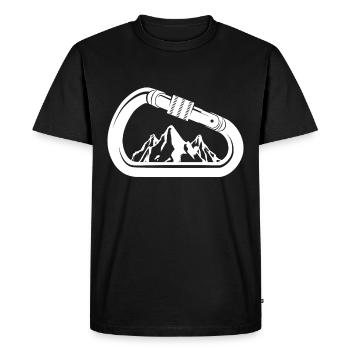 Climbing Mountaineering Climbers - Men's Premium Organic T-Shirt - black - Front - Nico (187cm)