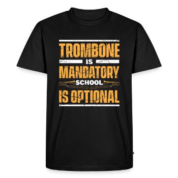 Trombone - T-shirt Premium bio Homme - noir - Devant - Nico (187cm)