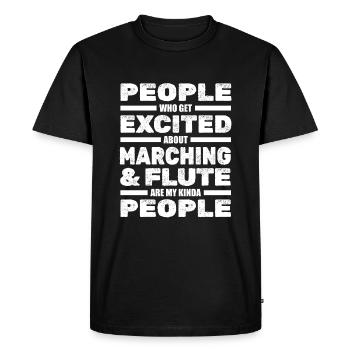 Spielmannszug Fanfarenzug Flûte Flûte Flûte - T-shirt Premium bio Homme - noir - Devant - Nico (187cm)