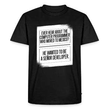 Programmer Coder Software Developer - Men's Premium Organic T-Shirt - black - Front - Nico (187cm)