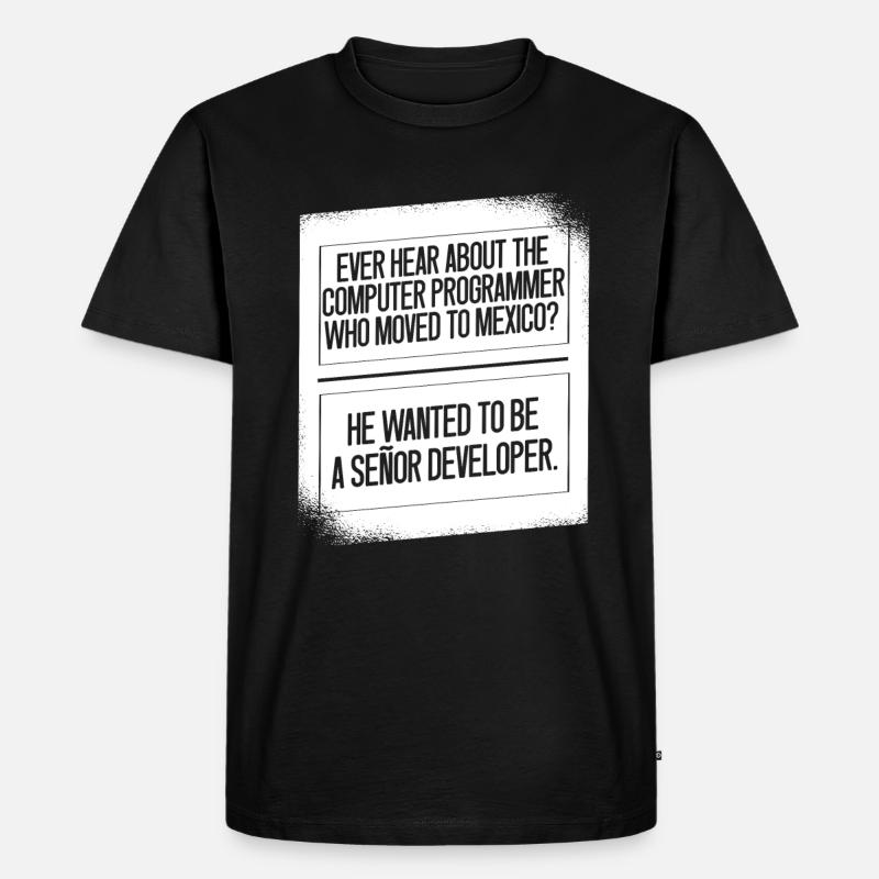 Programmierer Coder Software Entwickler - Männer Premium Bio T-Shirt - Schwarz