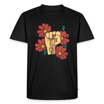 Feminist Emancipation Feminist Feminism - Men's Premium Organic T-Shirt - black - Front - Nico (187cm)