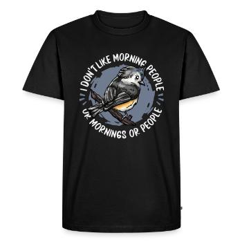 Bird Birds - Men's Premium Organic T-Shirt - black - Front - Nico (187cm)