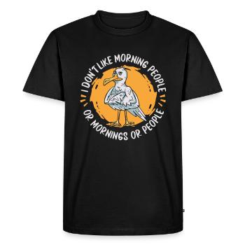 Seagull Seagull - Men's Premium Organic T-Shirt - black - Front - Nico (187cm)