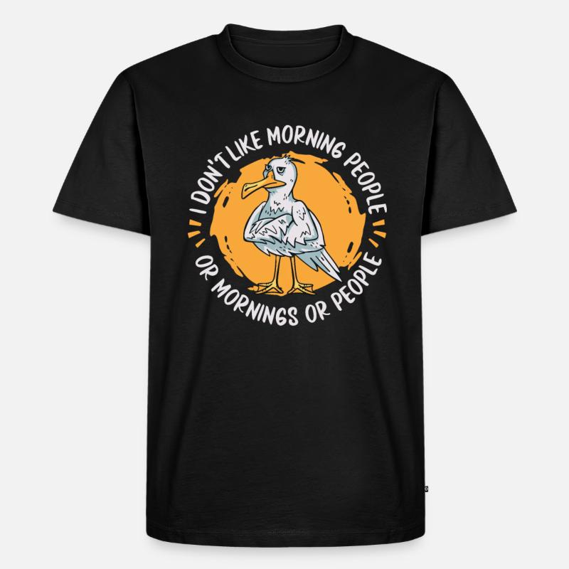 Möwe Seemöwe - Männer Premium Bio T-Shirt - Schwarz