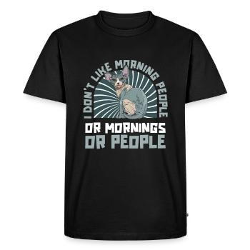 Sphynx Chat - T-shirt Premium bio Homme - noir - Devant - Nico (187cm)