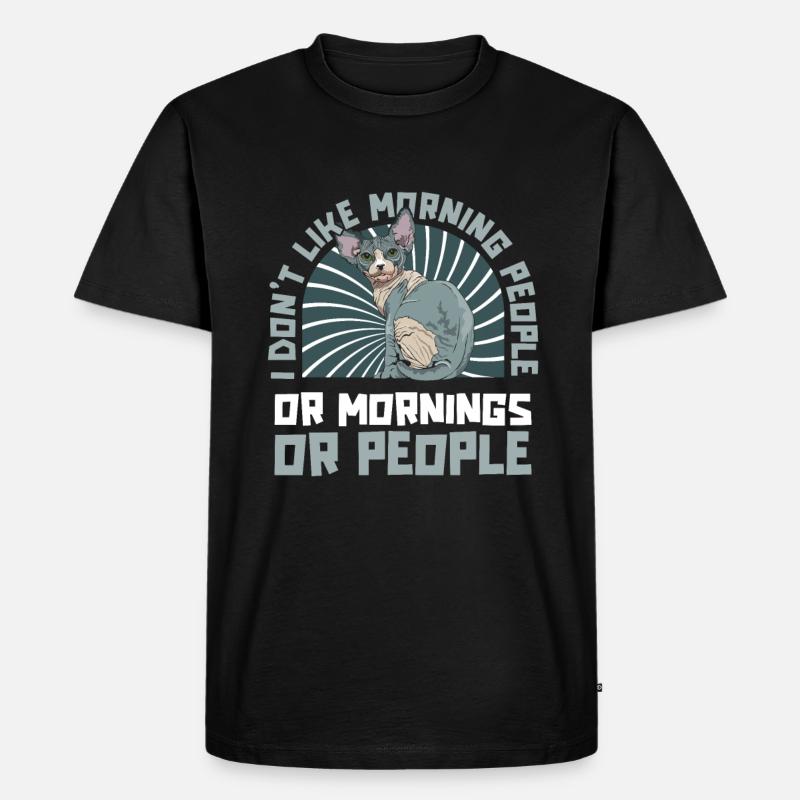 Sphynx Katze - Männer Premium Bio T-Shirt - Schwarz