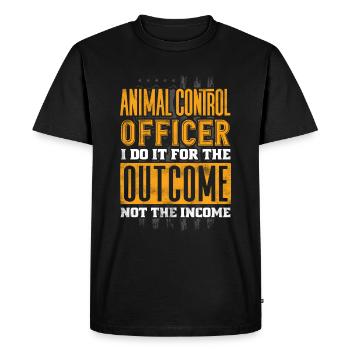 Animal Control Officer Quota - Men's Premium Organic T-Shirt - black - Front - Nico (187cm)
