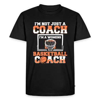 Basketballtrainer Entraîneur de basket-ball - T-shirt Premium bio Homme - noir - Devant - Nico (187cm)