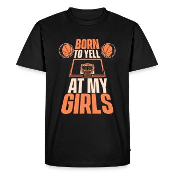 Basketballtrainer Entraîneur de basket-ball - T-shirt Premium bio Homme - noir - Devant - Nico (187cm)
