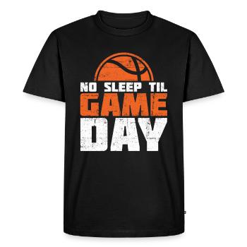 Basketballtrainer Entraîneur de basket-ball - T-shirt Premium bio Homme - noir - Devant - Nico (187cm)