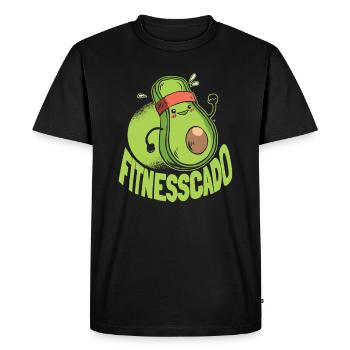 Fitness Training Gym Workout Poids - T-shirt Premium bio Homme - noir - Devant - Nico (187cm)