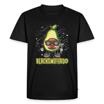 Forgeron Schlosser Metallbauer Eisen - T-shirt Premium bio Homme - noir - Devant - Nico (187cm)