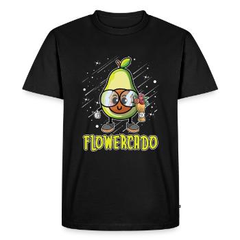 Fleurs Fleurs Fleurs Jardinier Fleuriste Fleuriste - T-shirt Premium bio Homme - noir - Devant - Nico (187cm)