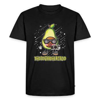 Photographe Photographie Appareil Photo - T-shirt Premium bio Homme - noir - Devant - Nico (187cm)