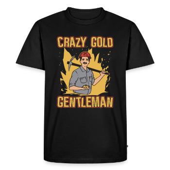 Gold Mining Gold Mine - Men's Premium Organic T-Shirt - black - Front - Nico (187cm)