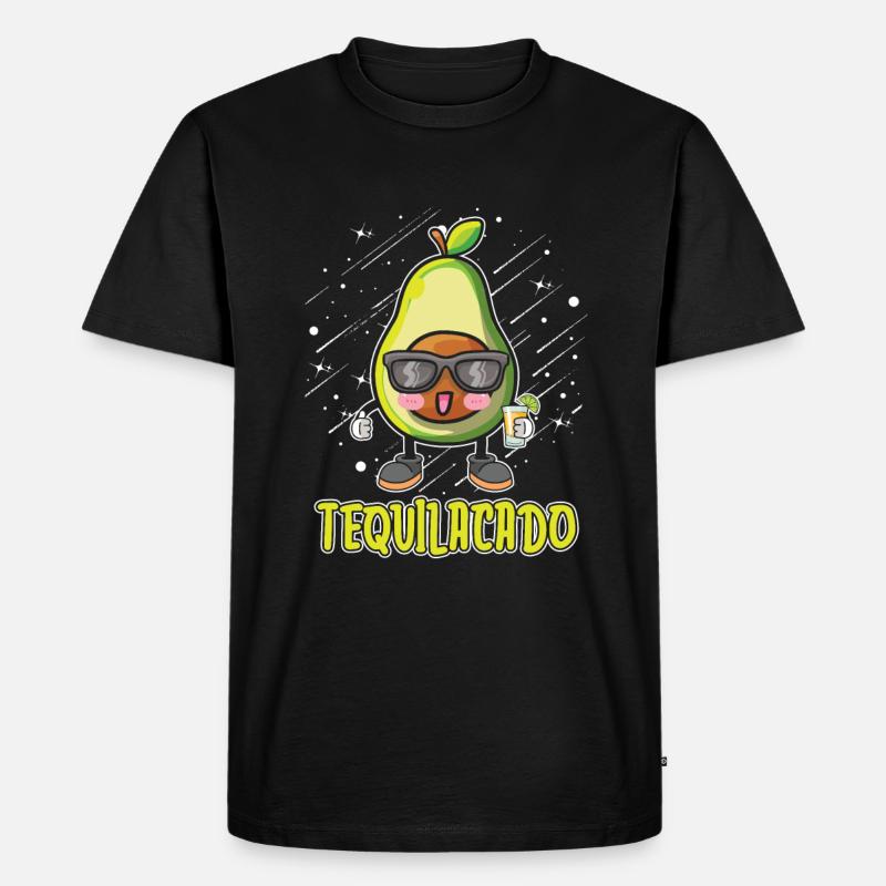 Tequila - Männer Premium Bio T-Shirt - Schwarz