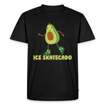 Patinage sur glace Patinage artistique Patinage sur glace - T-shirt Premium bio Homme - noir - Devant - Nico (187cm)