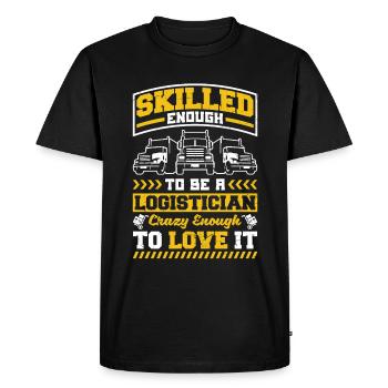Logistics Logistician Skilled Enough to Be A - Men's Premium Organic T-Shirt - black - Front - Nico (187cm)