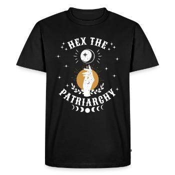 Hex The Patriarchy Witch Smach The Patriarchy - Men's Premium Organic T-Shirt - black - Front - Nico (187cm)