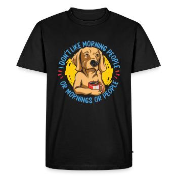 Golden retriever - T-shirt Premium bio Homme - noir - Devant - Nico (187cm)