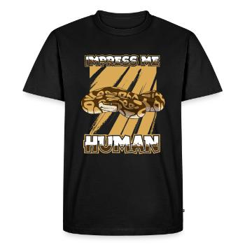 Boa Constrictor Serpent - T-shirt Premium bio Homme - noir - Devant - Nico (187cm)