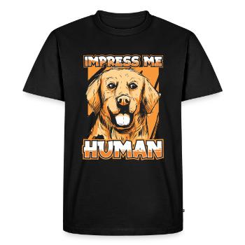 Golden retriever - T-shirt Premium bio Homme - noir - Devant - Nico (187cm)