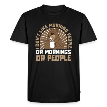 Grizzly Bear Brown Bear - Men's Premium Organic T-Shirt - black - Front - Nico (187cm)