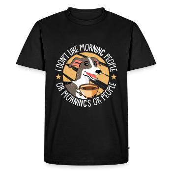 Chien Greyhound - T-shirt Premium bio Homme - noir - Devant - Nico (187cm)
