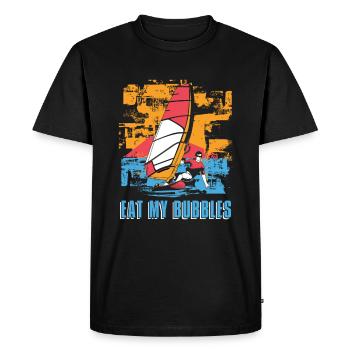 Windsurfing Windsurfen - Men's Premium Organic T-Shirt - black - Front - Nico (187cm)
