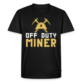 Gold Mining Gold Mine - Men's Premium Organic T-Shirt - black - Front - Nico (187cm)