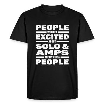 Guitare électrique Guitare électrique Guitariste Guitare - T-shirt Premium bio Homme - noir - Devant - Nico (187cm)