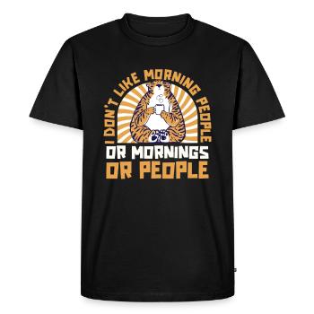 Tigre - T-shirt Premium bio Homme - noir - Devant - Nico (187cm)