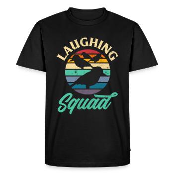 Kookaburra Birder Birdwatcher Ornithology - Men's Premium Organic T-Shirt - black - Front - Nico (187cm)