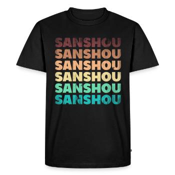 Arts martiaux chinois Boxe chinoise Sanshou - T-shirt Premium bio Homme - noir - Devant - Nico (187cm)