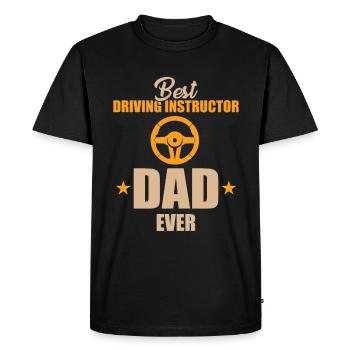 Meilleur instructeur de conduite Papa - T-shirt Premium bio Homme - noir - Devant - Nico (187cm)