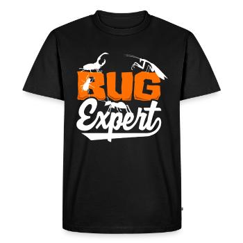 Entomologie Entomologiste Insectes Bugs Bug Expert - T-shirt Premium bio Homme - noir - Devant - Nico (187cm)
