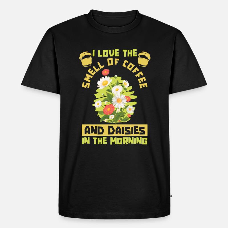Hobbygärtner Garten Gärtner Gänseblume - Männer Premium Bio T-Shirt - Schwarz
