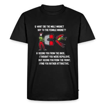 Physicien physicien - T-shirt Premium bio Homme - noir - Devant - Nico (187cm)