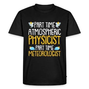 Physicien physicien - T-shirt Premium bio Homme - noir - Devant - Nico (187cm)