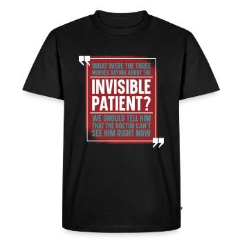 Infirmier - T-shirt Premium bio Homme - noir - Devant - Nico (187cm)