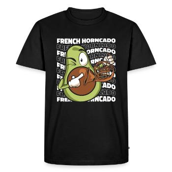 French Horn Horn player - Men's Premium Organic T-Shirt - black - Front - Nico (187cm)