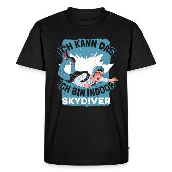 Indoor Skydiving - Men's Premium Organic T-Shirt - black - Front - Nico (187cm)