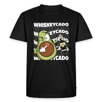 Whisky Scotch Bourbon Single Malt - Men's Premium Organic T-Shirt - black - Front - Nico (187cm)