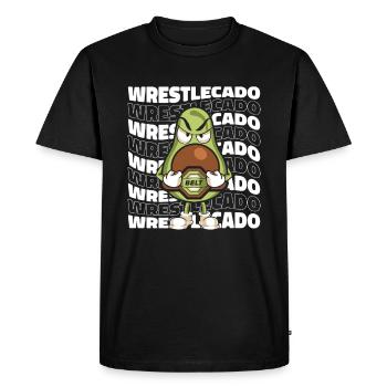 Wrestling Wrestler - Men's Premium Organic T-Shirt - black - Front - Nico (187cm)