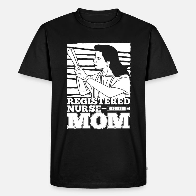 Krankenschwester - Männer Premium Bio T-Shirt - Schwarz